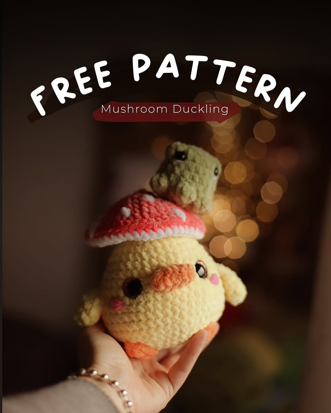 Mantar Ördek Yavrusu Amigurumi