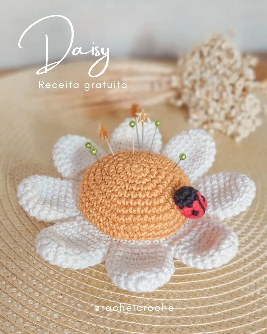 Çiçek Ve Uğur Böceği Amigurumi Amigurumi