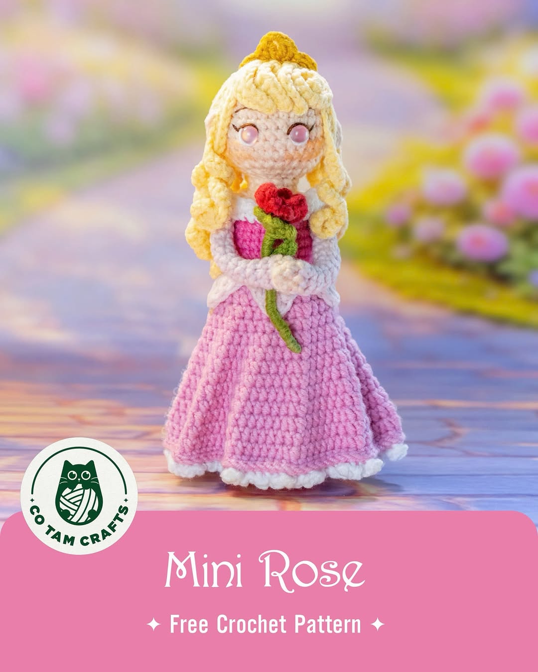 Mini Gül Amigurumi