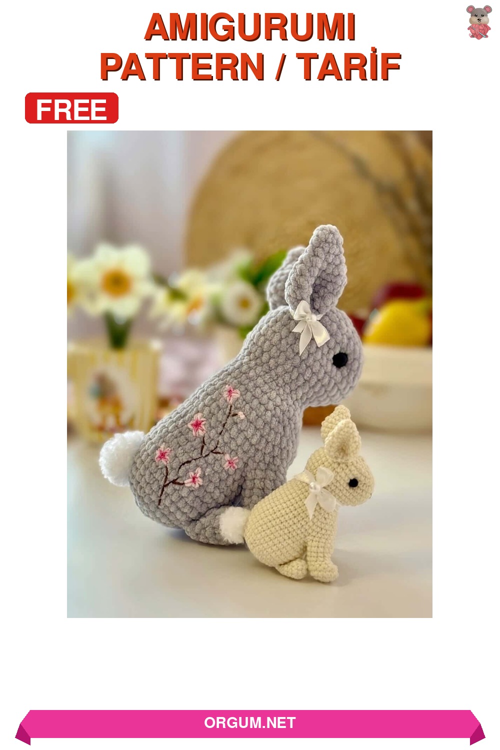Amigurumi Tavşan Amigurumi Tarifi Pin