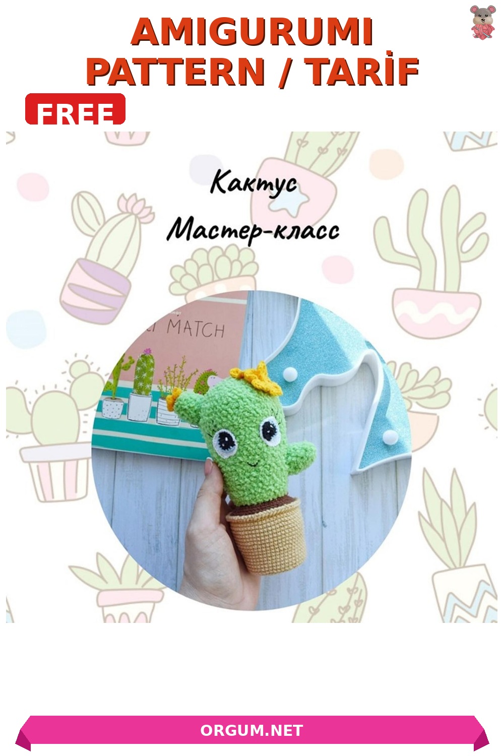 Kaktüs Amigurumi Amigurumi Tarifi Pin