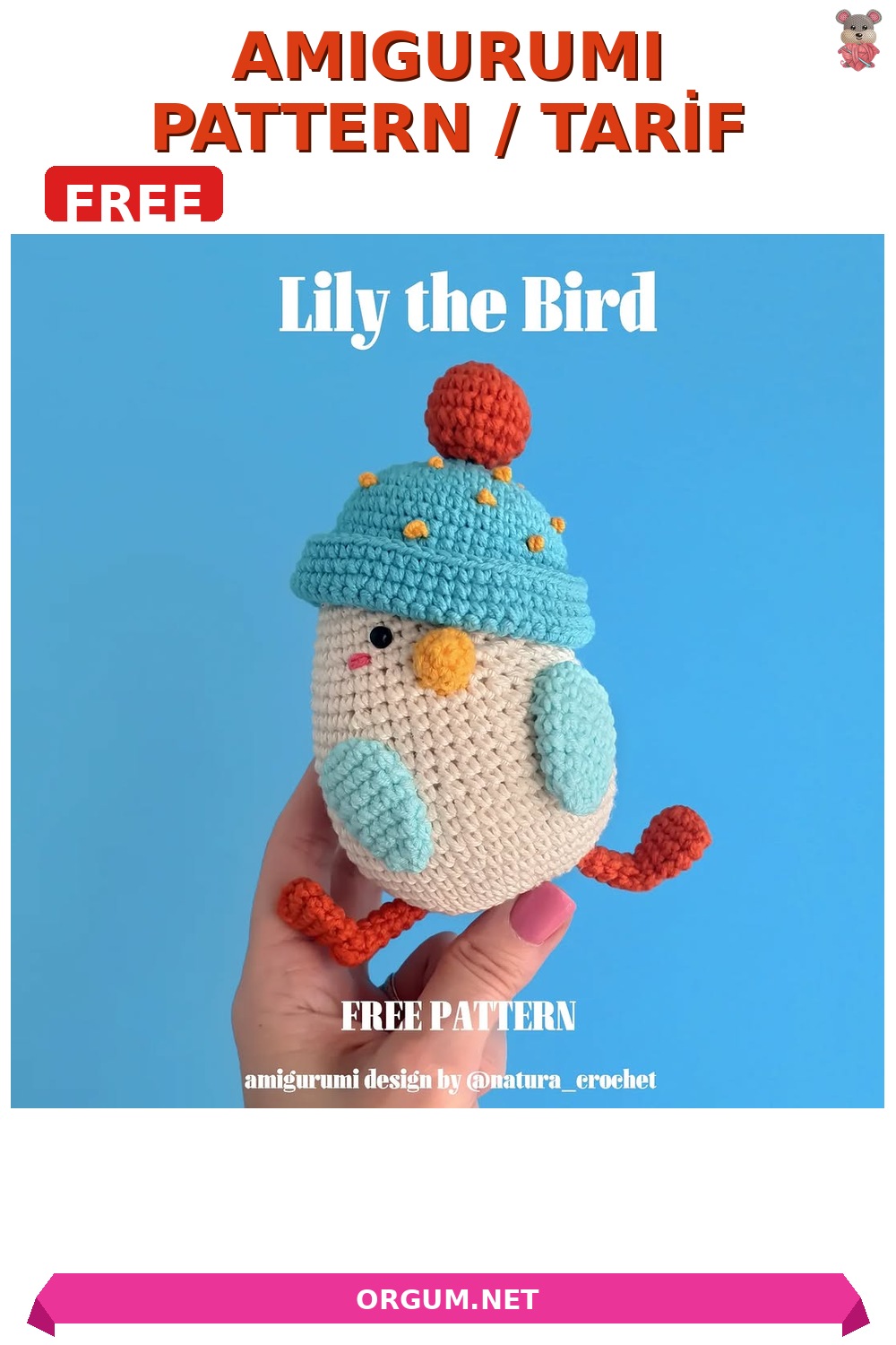 Lily Kuş Amigurumi Amigurumi Tarifi Pin