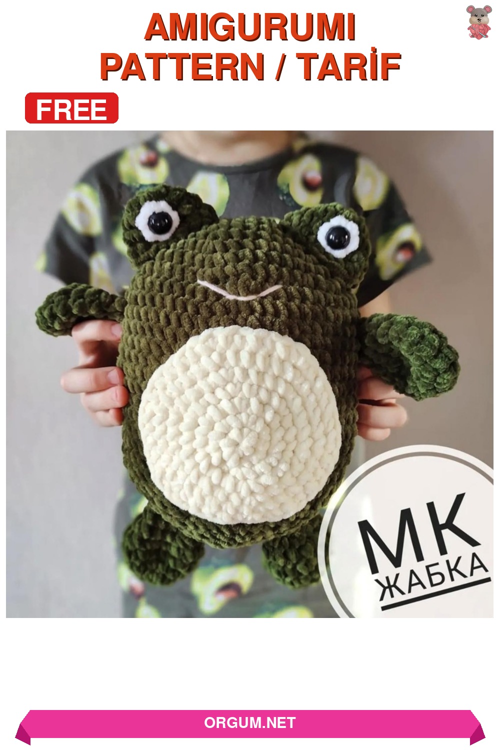 Kurbağa Amigurumi Amigurumi Tarifi Pin