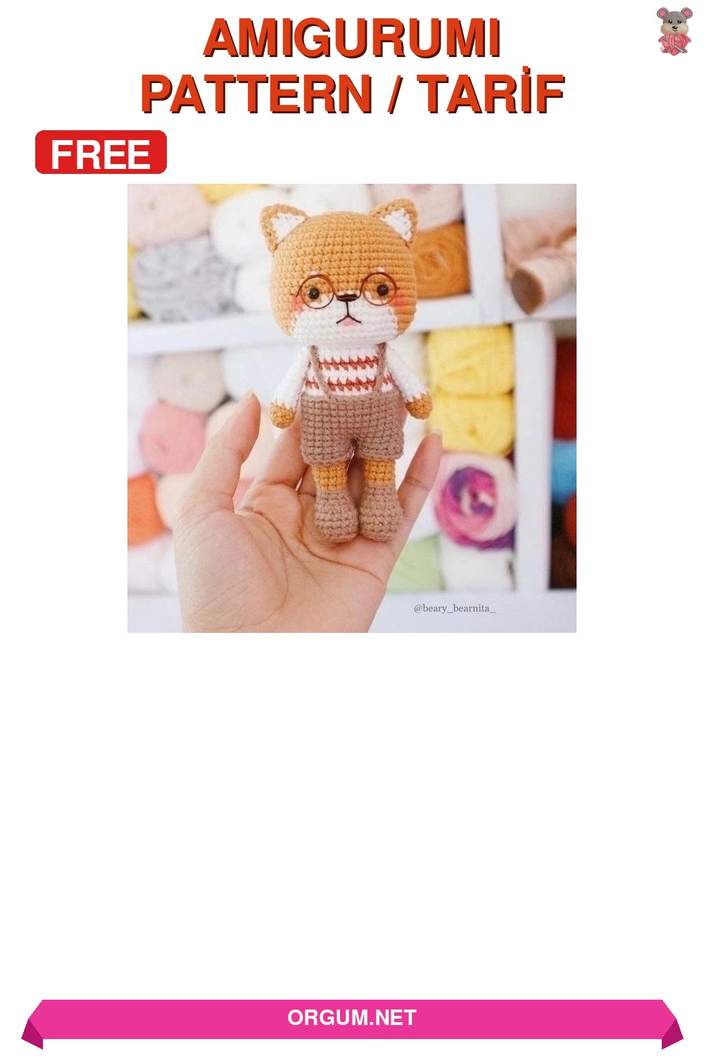 Shiba Inu Amigurumi Tarifi Pin