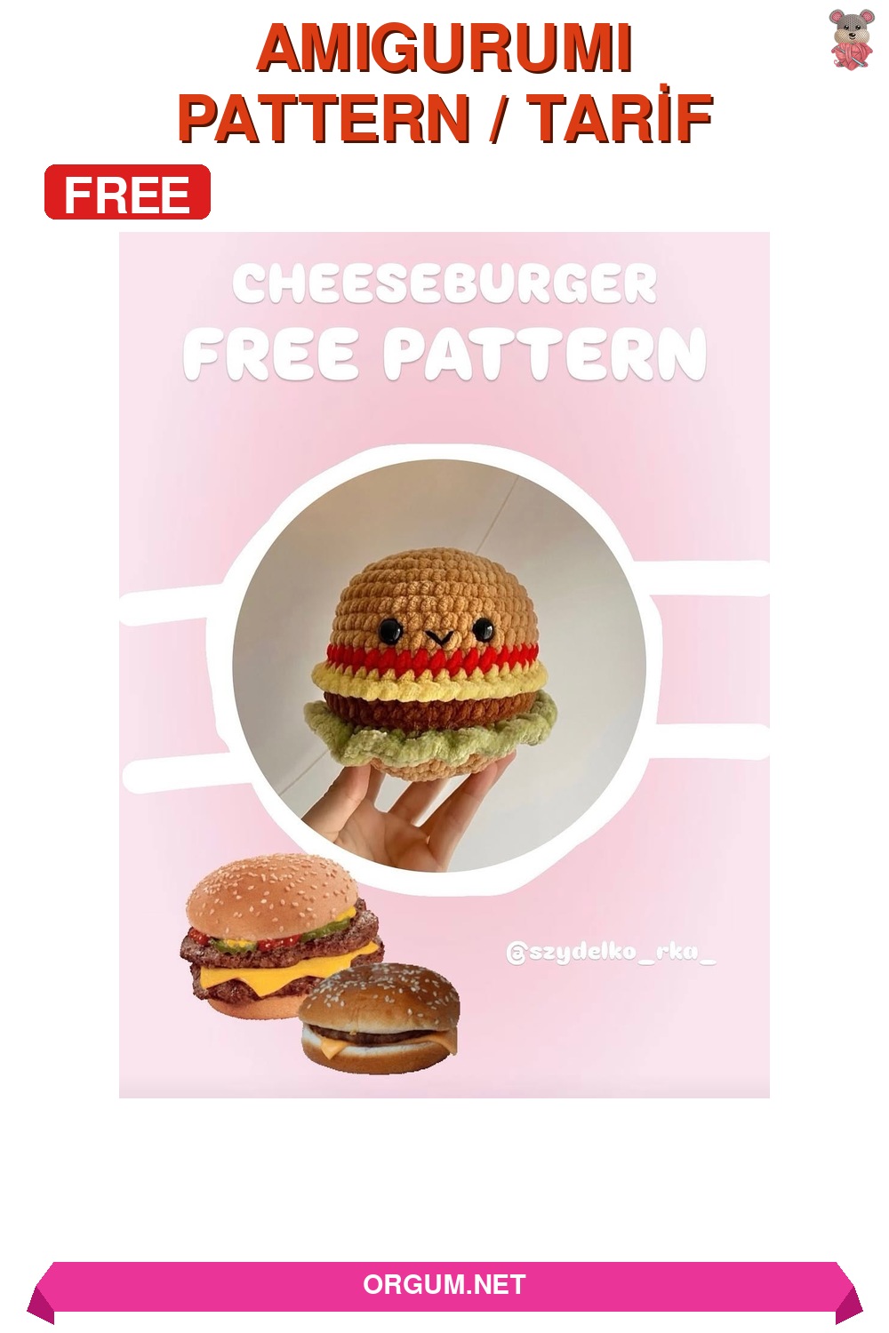Amigurumi Burger Amigurumi Tarifi Pin