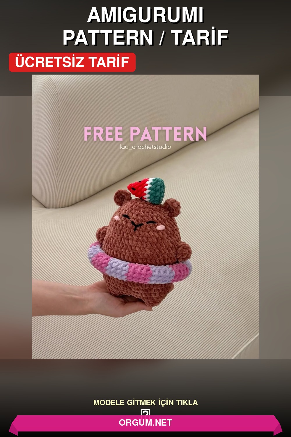 Karpuzlu Ve Simitli Kapibara Amigurumi Tarifi: Yazın En Sevimli Dostu! 5 Karpuzlu Ve Simitli Kapibara Amigurumi Tarifi Pin