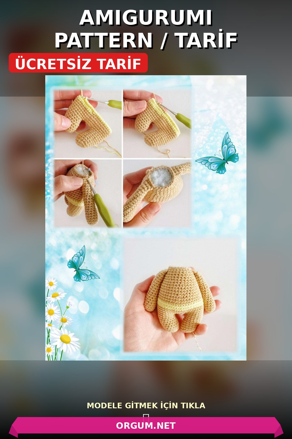 Zayuşa Tavşan Amigurumi Tarifi Pin