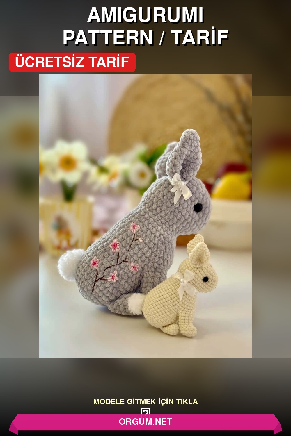 Amigurumi Tavşan Amigurumi Tarifi Pin