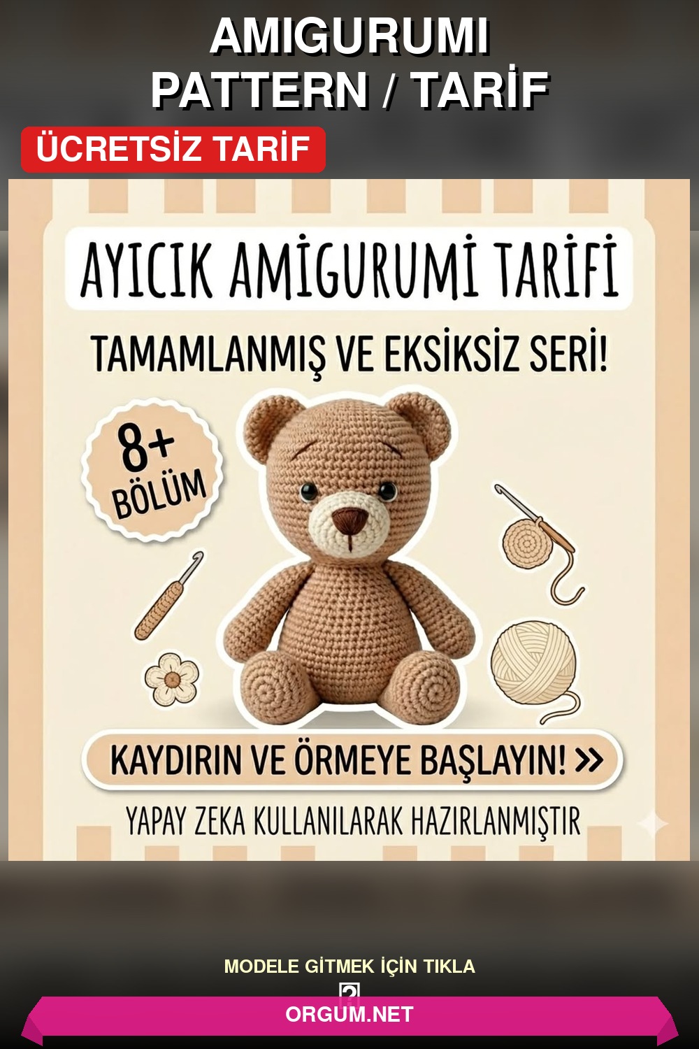 Ayıcık Amigurumi Amigurumi Tarifi Pin