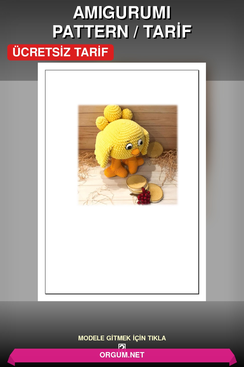 Civciv Amigurumi Tarifi Pin