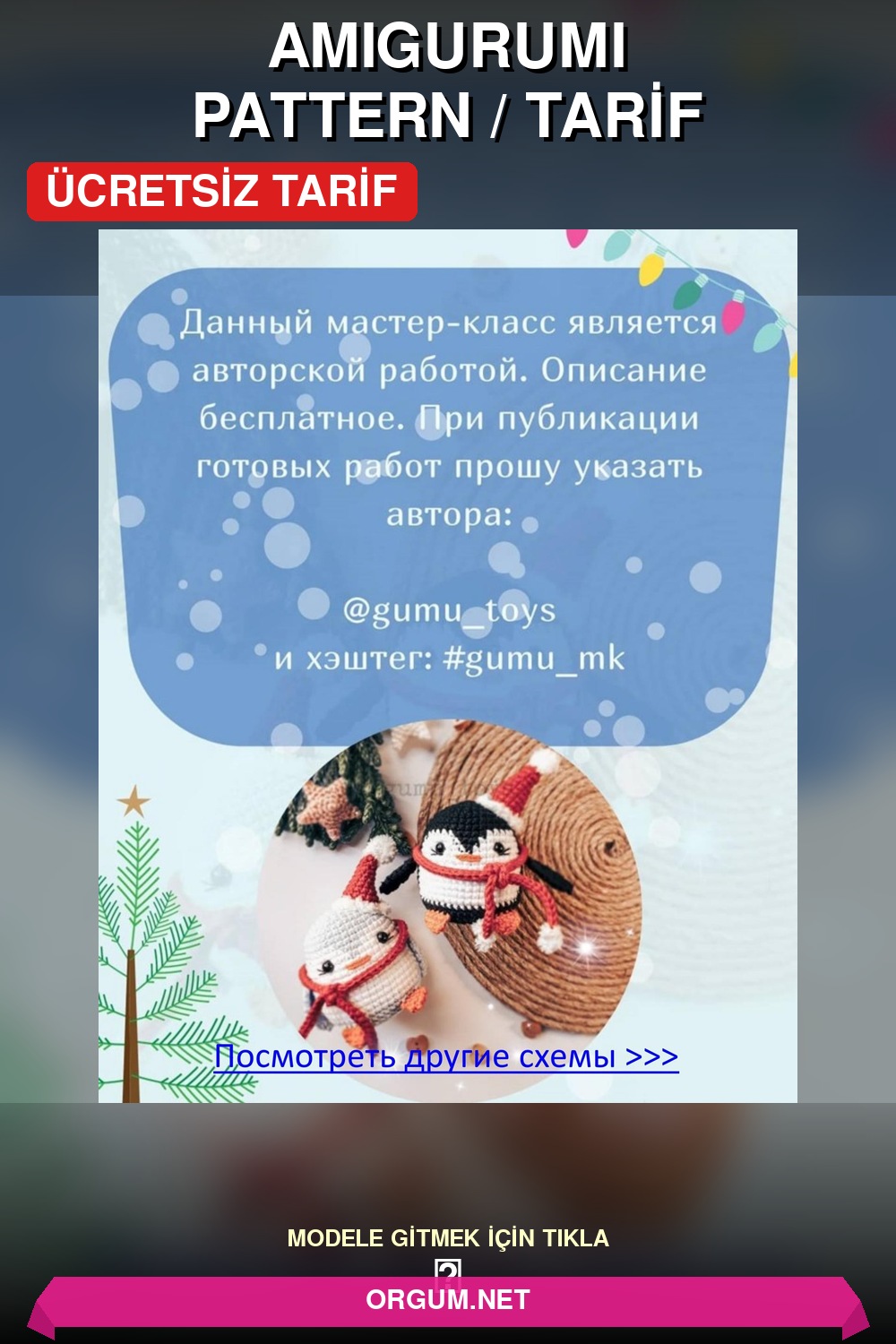 Penguen Amigurumi Tarifi Pin