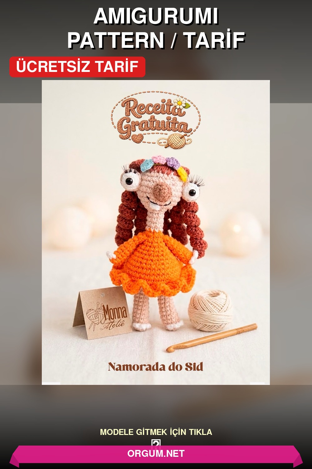 Sid'In Kız Arkadaşı Amigurumi Amigurumi Tarifi Pin