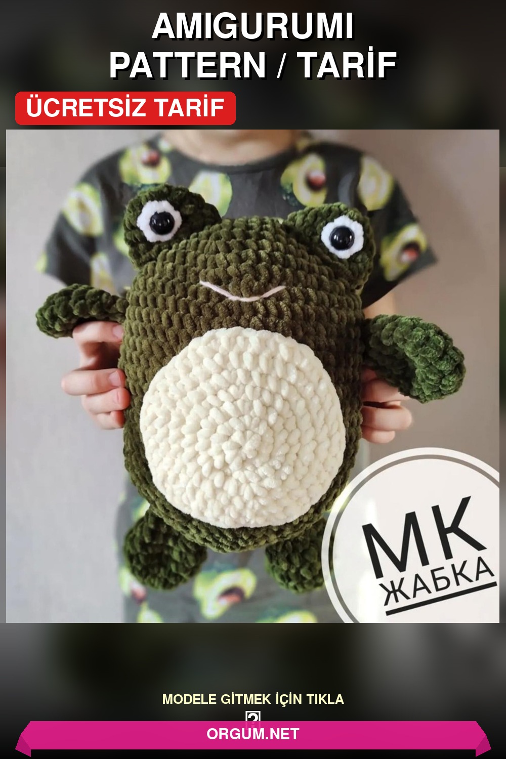 Kurbağa Amigurumi Amigurumi Tarifi Pin