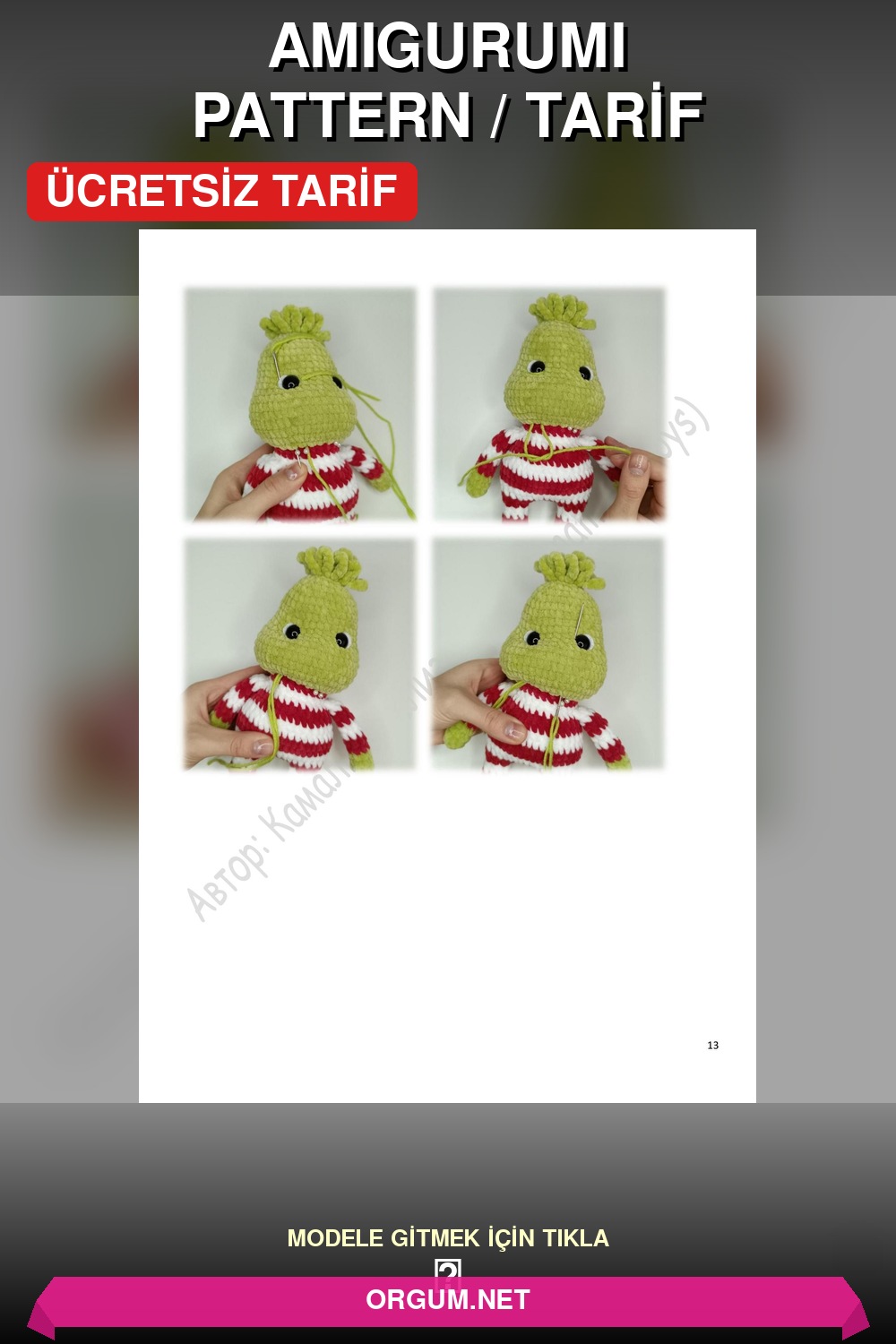 Bebek Grinchler Amigurumi Tarifi Pin