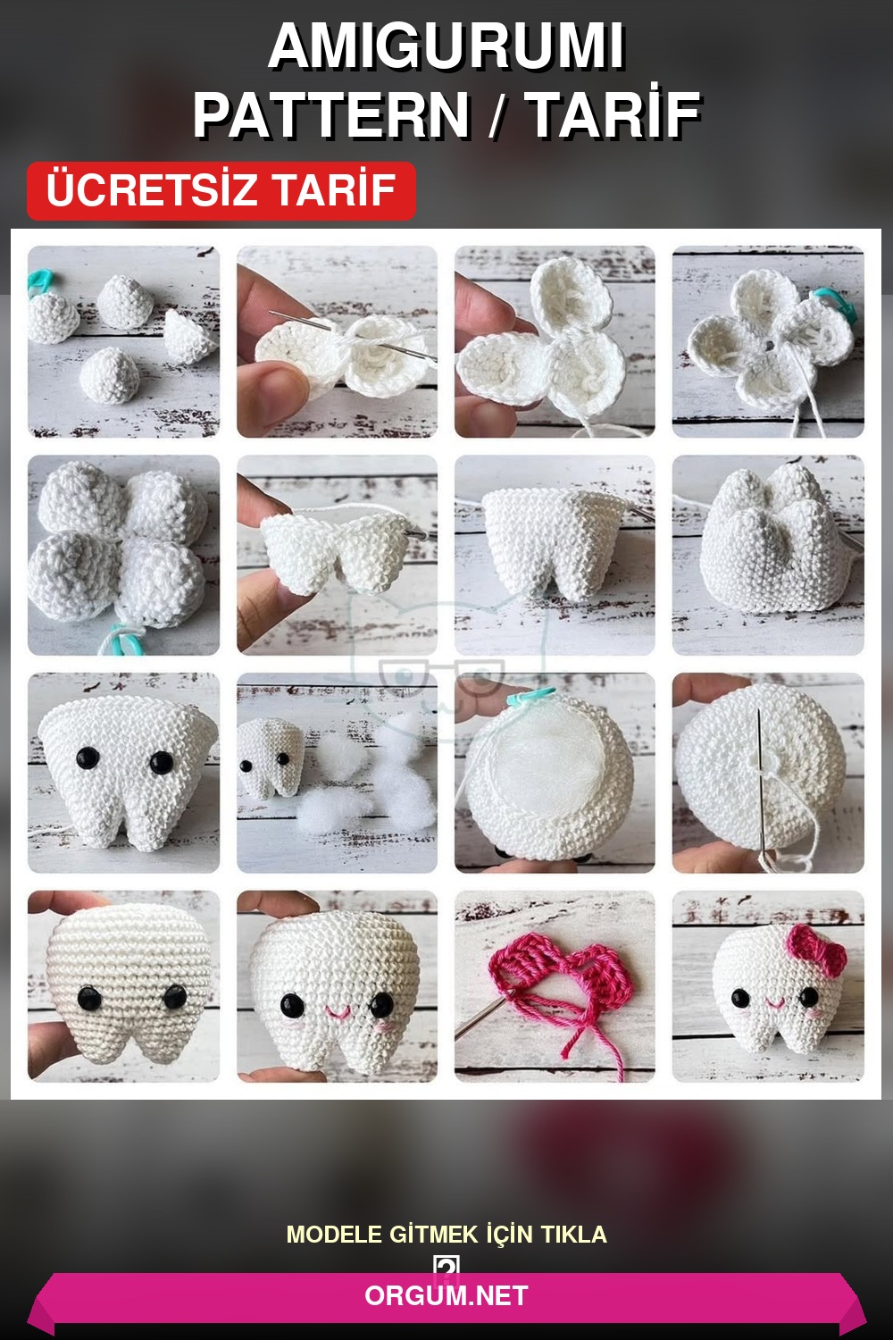 Moly Muelita Diş Amigurumi Amigurumi Tarifi Pin