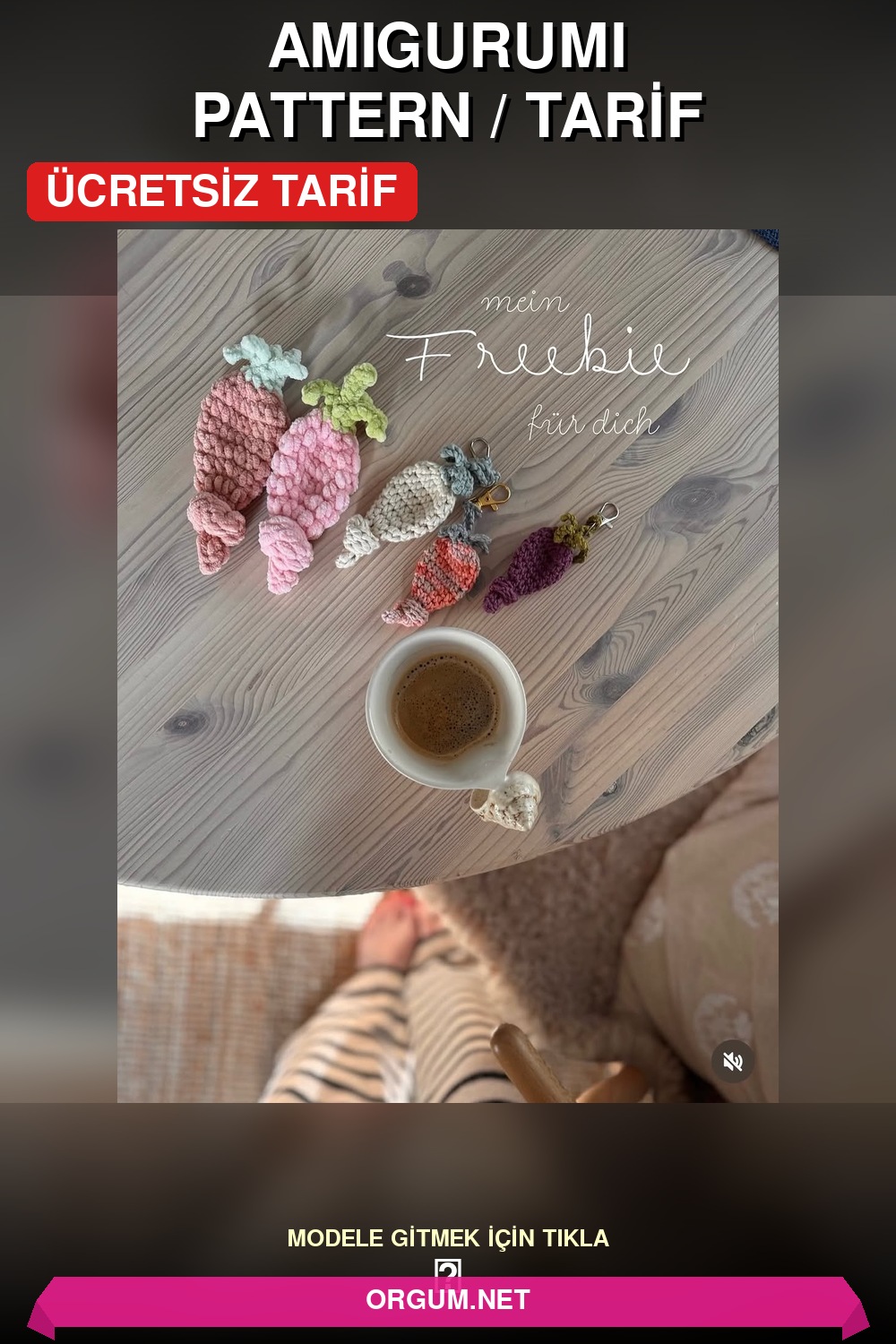 Mini Havuç Amigurumi Tarifi Pin