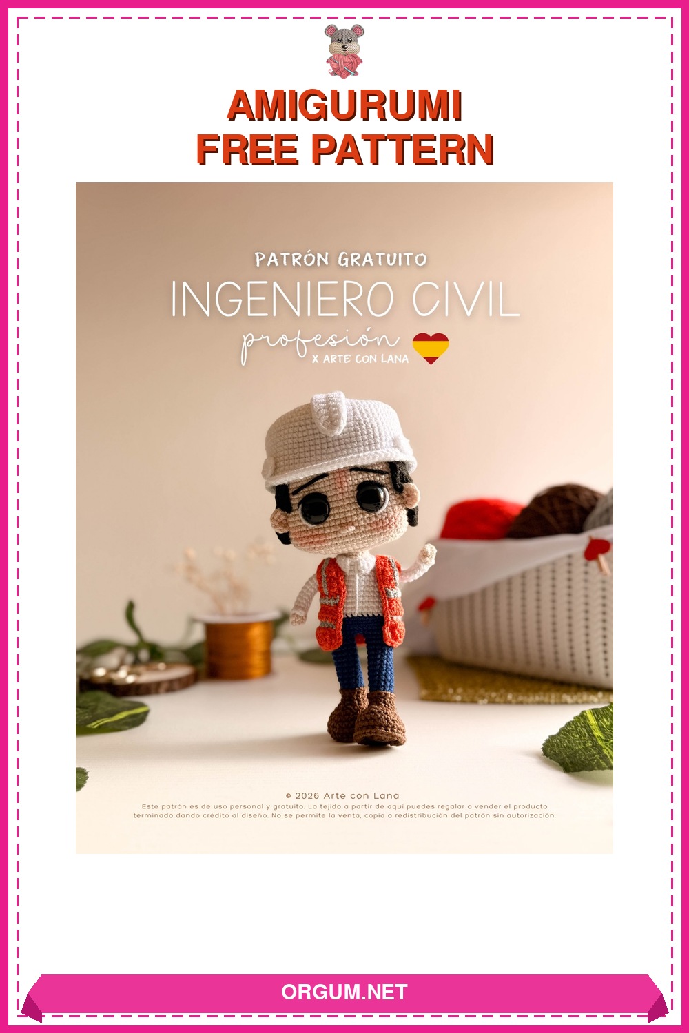 İnşaat Mühendisi Amigurumi Amigurumi Tarifi Pin