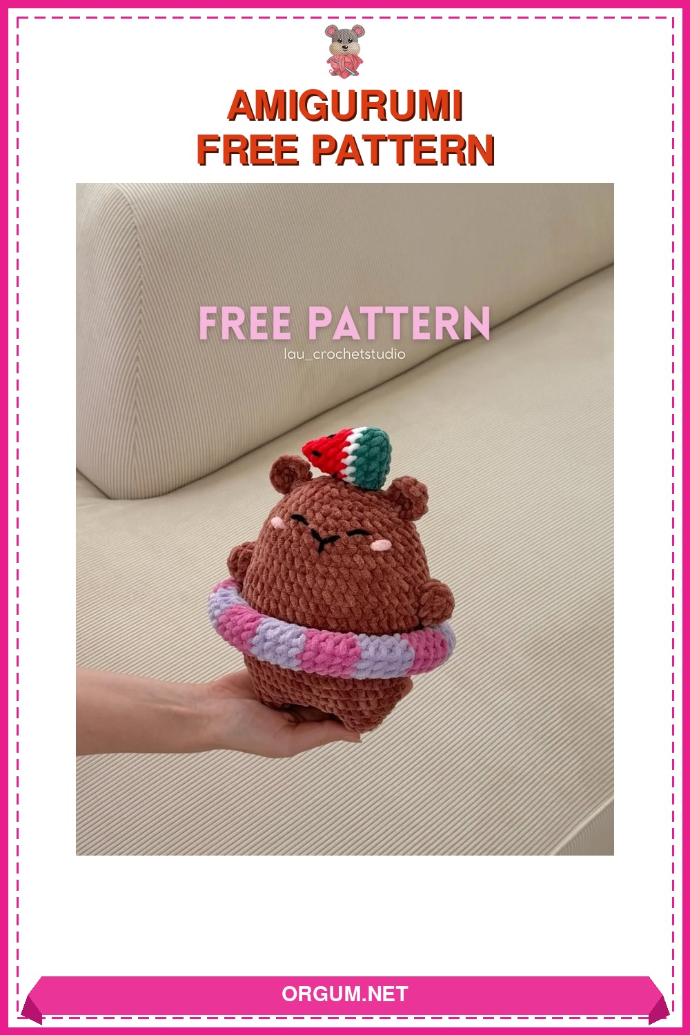 Karpuzlu Ve Simitli Kapibara Amigurumi Tarifi: Yazın En Sevimli Dostu! 6 Karpuzlu Ve Simitli Kapibara Amigurumi Tarifi Pin