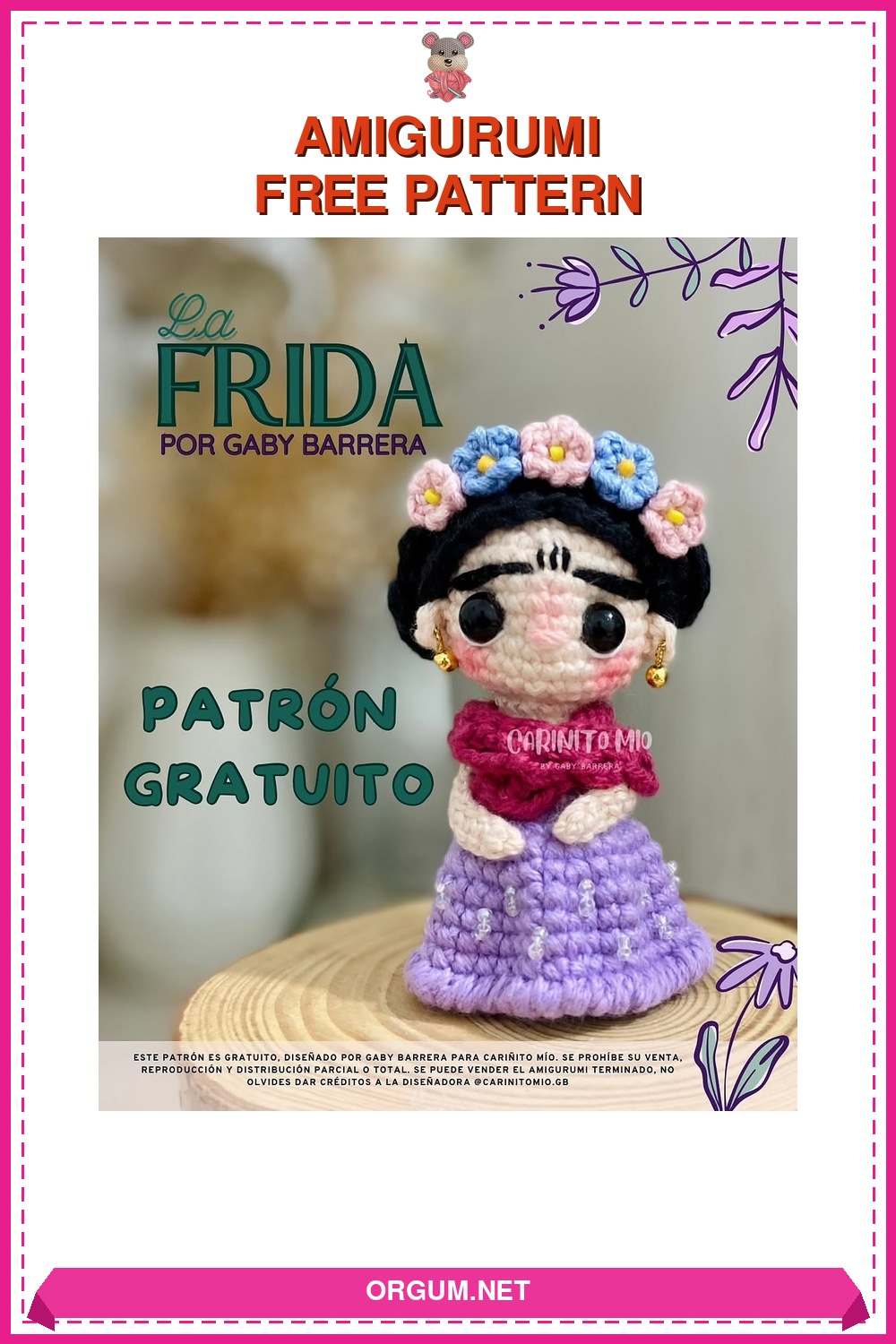 Mini Frida Amigurumi Amigurumi Tarifi Pin