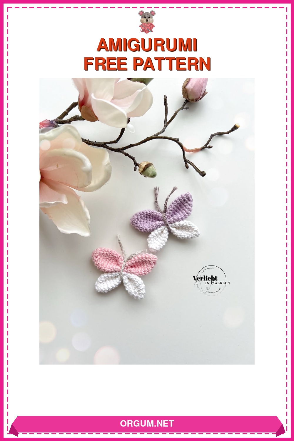 Kelebek Amigurumi Tarifi Pin