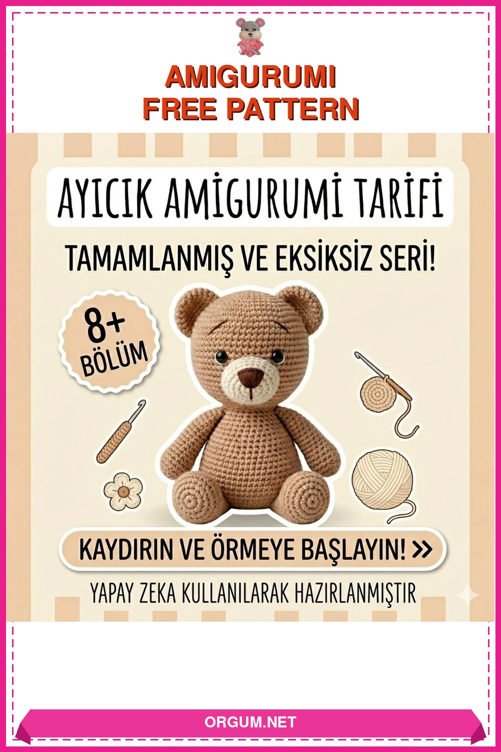 Ayıcık Amigurumi Amigurumi Tarifi Pin