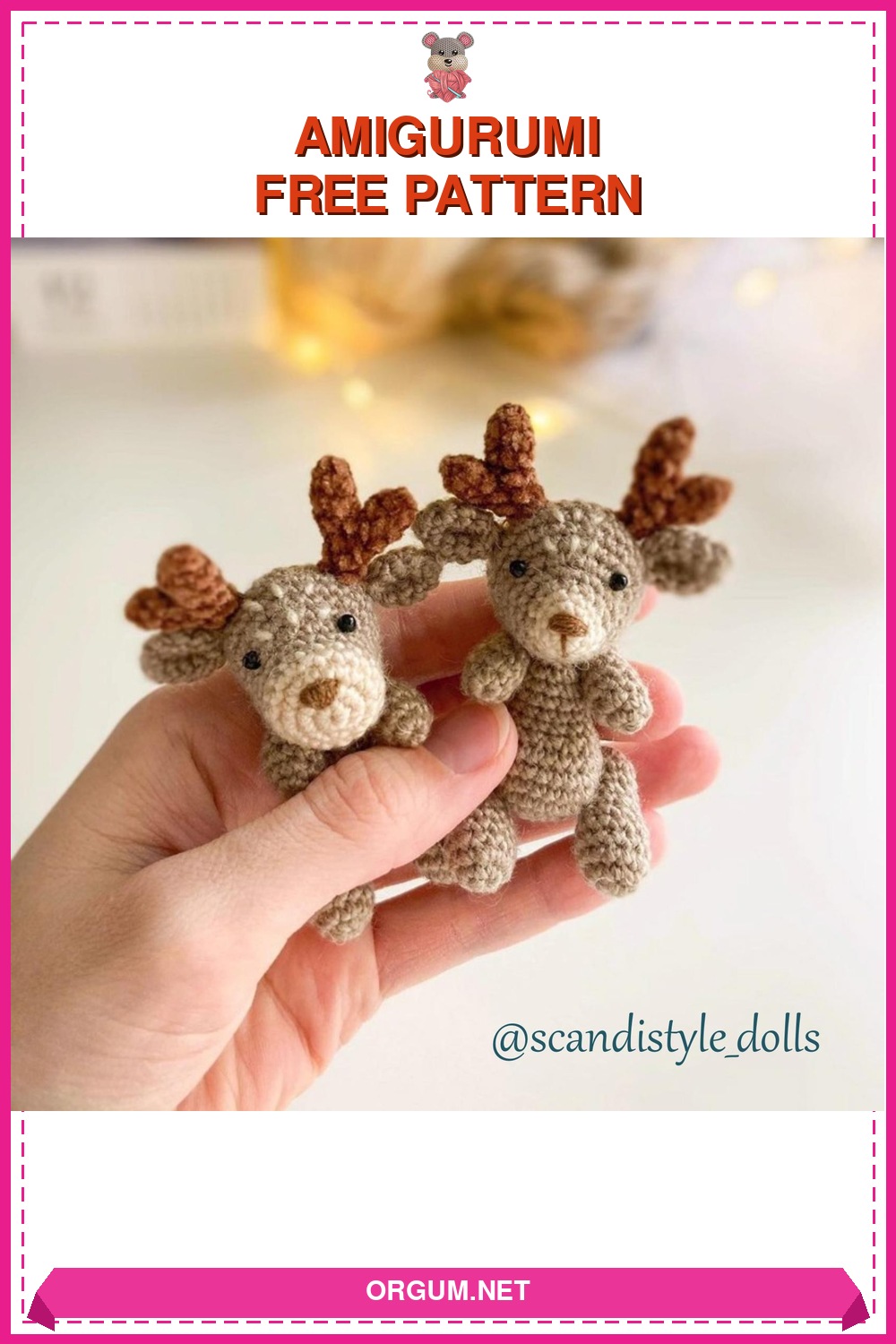 Yavru Geyik Amigurumi Tarifi Pin