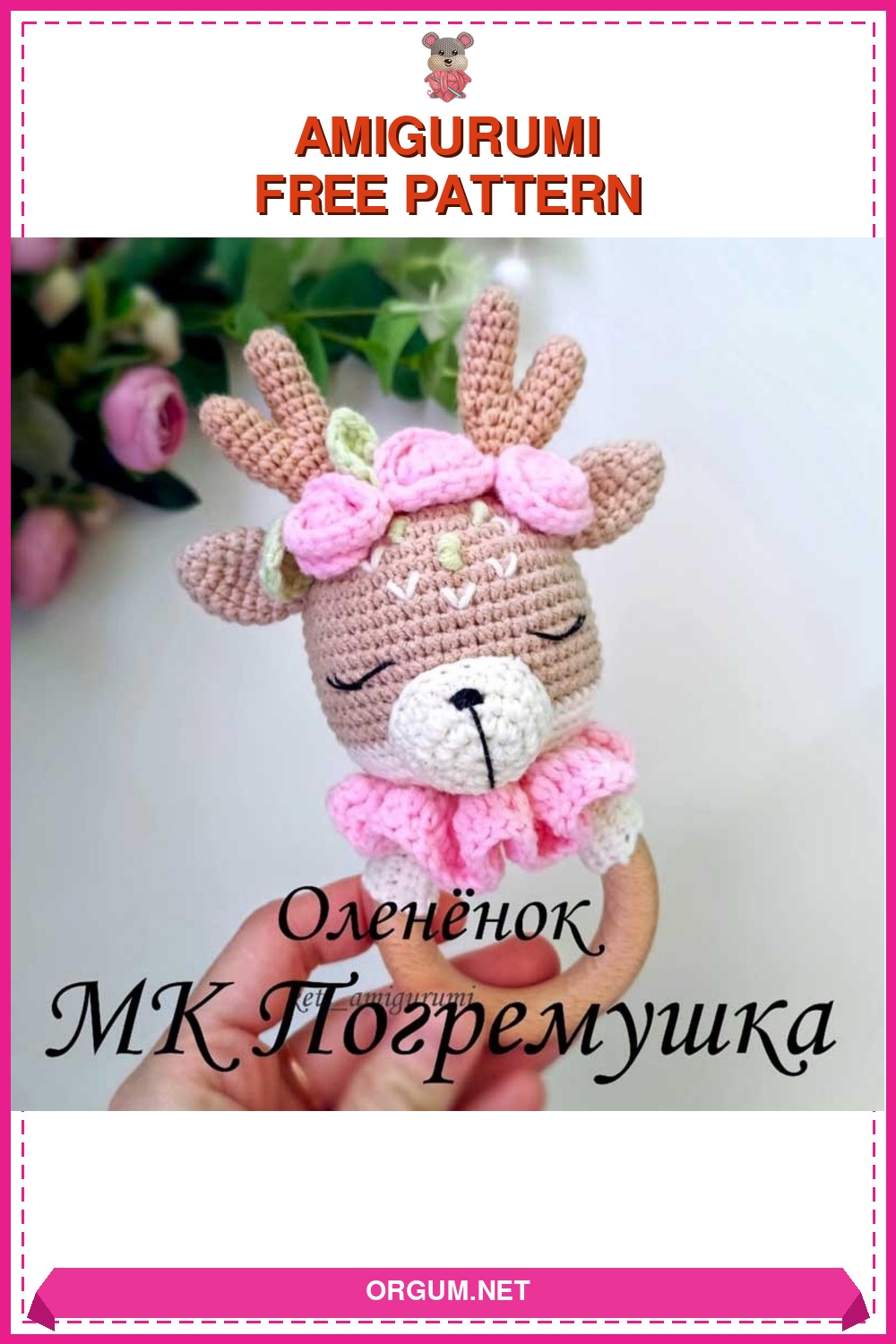 Geyik Çıngırak Amigurumi Tarifi Pin