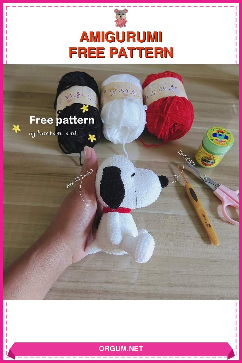 Snoopy Amigurumi Amigurumi Tarifi Pin