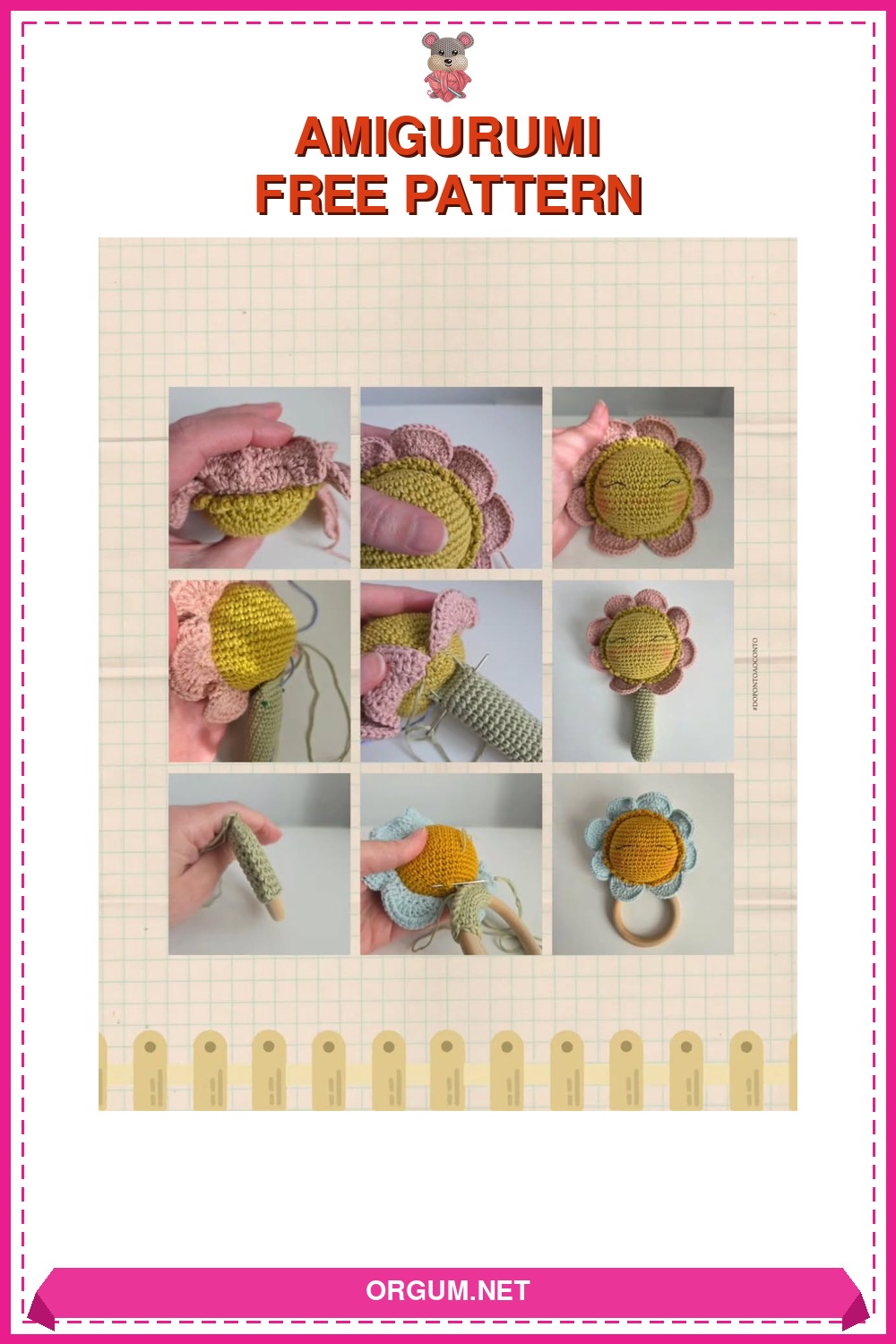 Nina Çiçeği Amigurumi Amigurumi Tarifi Pin