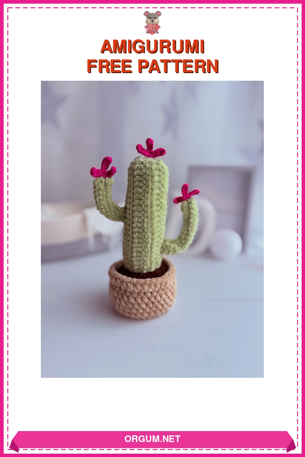 Amigurumi Kaktüs Saksıda Amigurumi Tarifi Pin