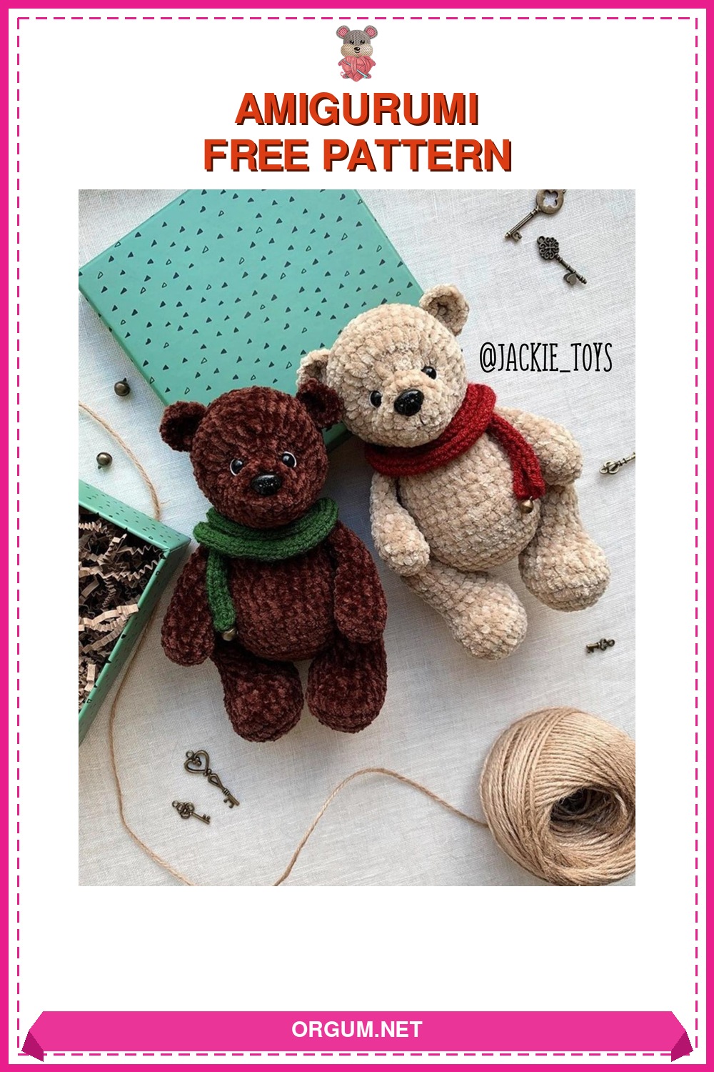 Peluş Ayıcık Amigurumi Tarifi Pin
