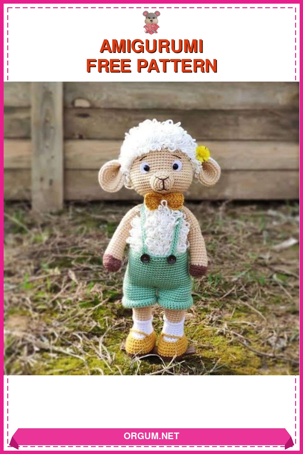 Kuzu Lyutik Amigurumi Tarifi Pin