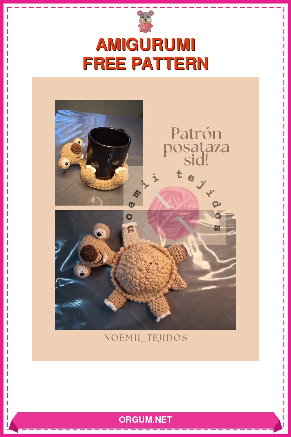 Sid Tembel Hayvan Amigurumi Amigurumi Tarifi Pin