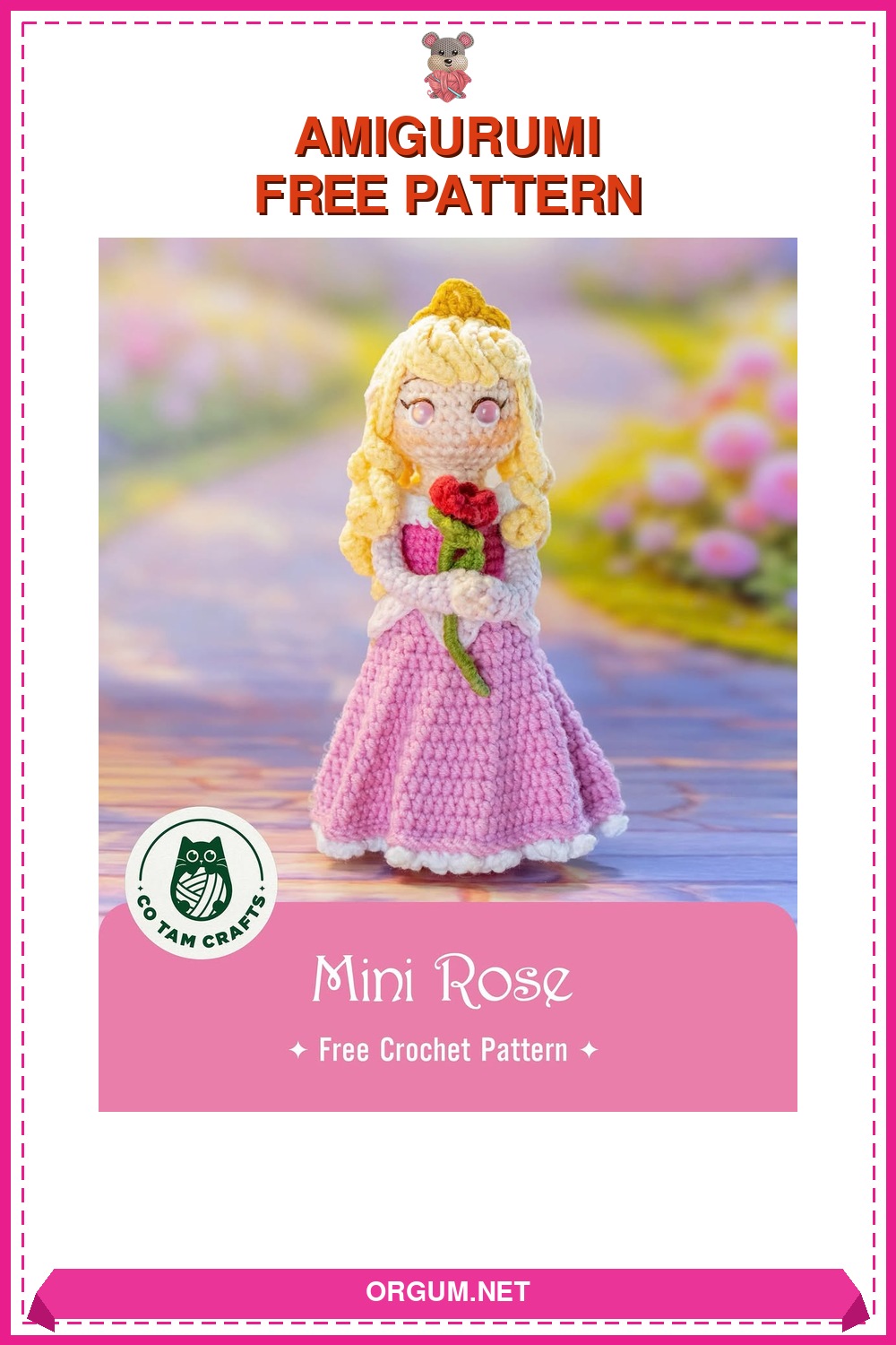 Mini Gül Amigurumi Tarifi Pin