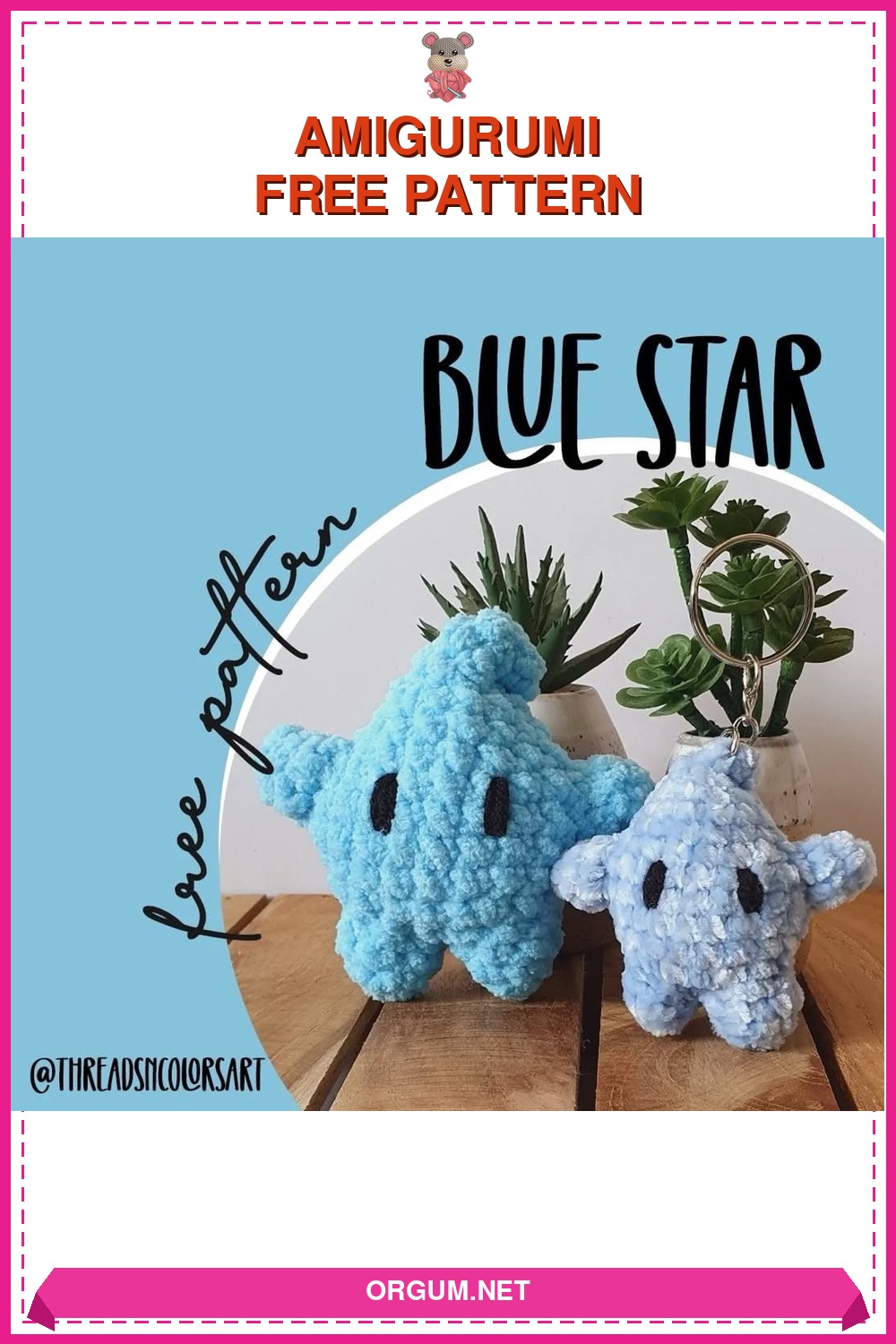 Mavi Yıldız Amigurumi Amigurumi Tarifi Pin