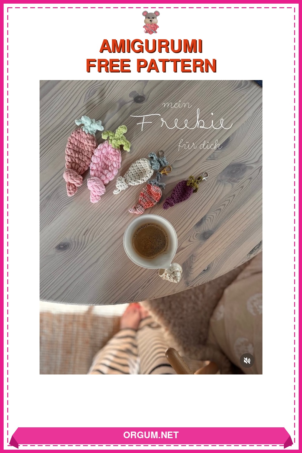 Mini Havuç Amigurumi Tarifi Pin