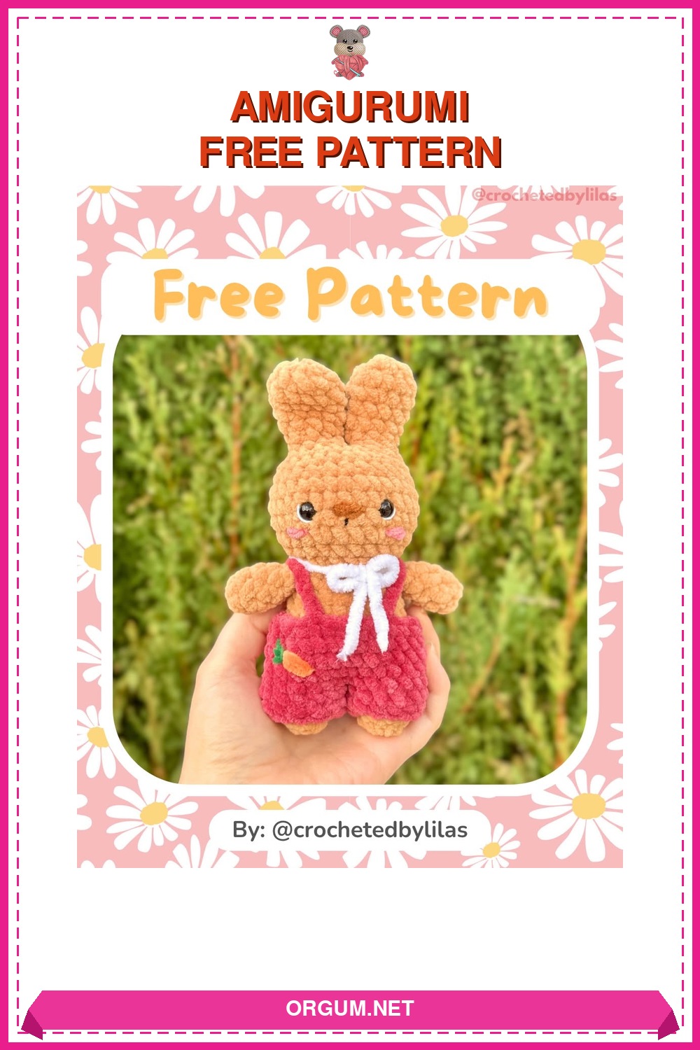 Dikişsiz Amigurumi Tavşan Amigurumi Tarifi Pin