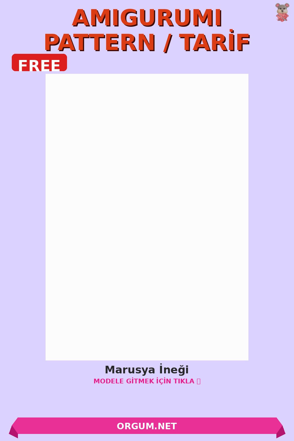 Marusya İneği Amigurumi Tarifi Pin