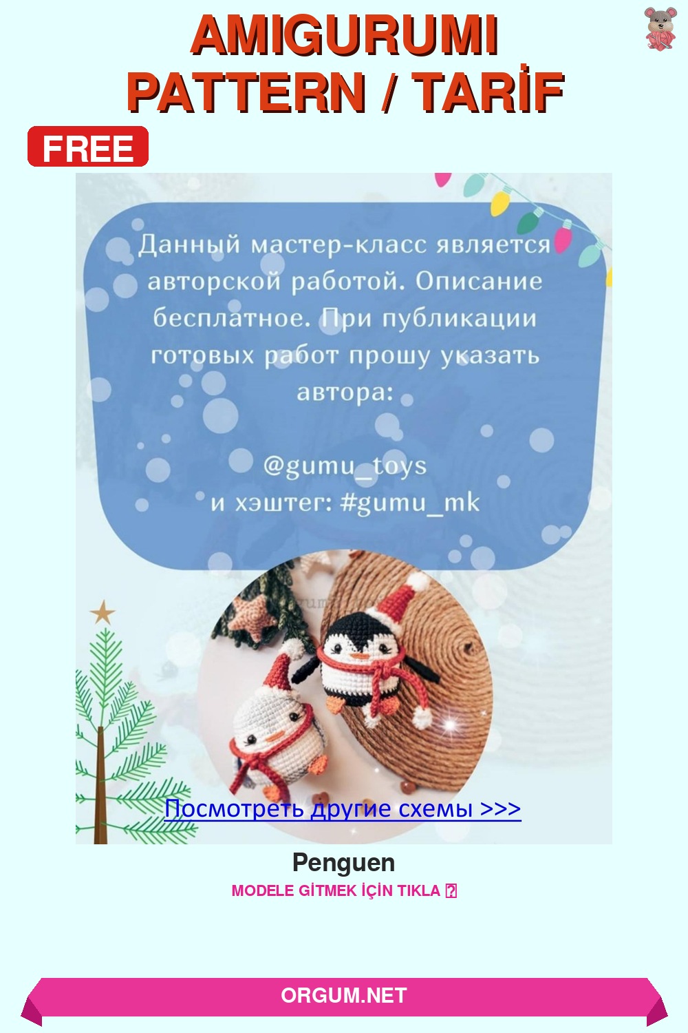 Penguen Amigurumi Tarifi Pin