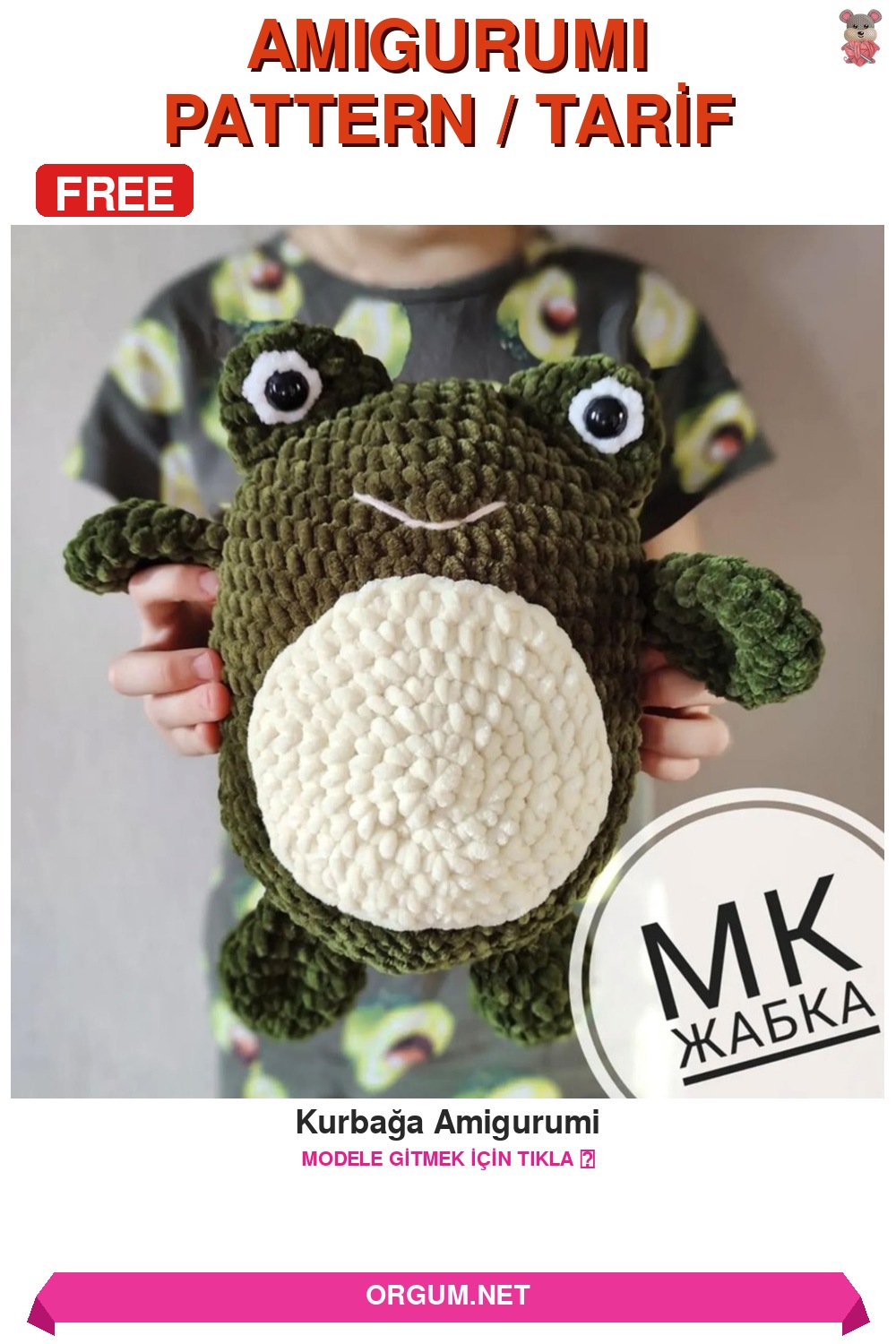 Kurbağa Amigurumi Amigurumi Tarifi Pin