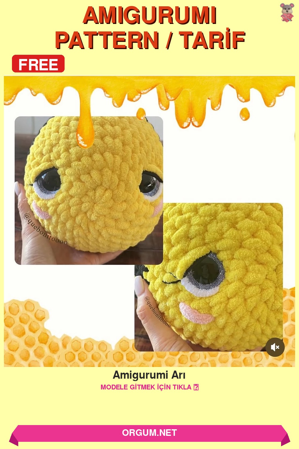 Amigurumi Arı Amigurumi Tarifi Pin