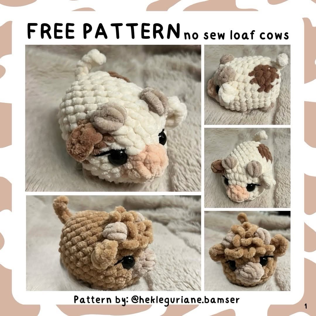 Amigurumi Loaf Ve Highland İnek Amigurumi