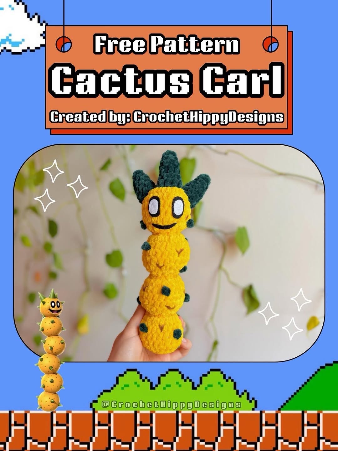 Kaktüs Carl Amigurumi