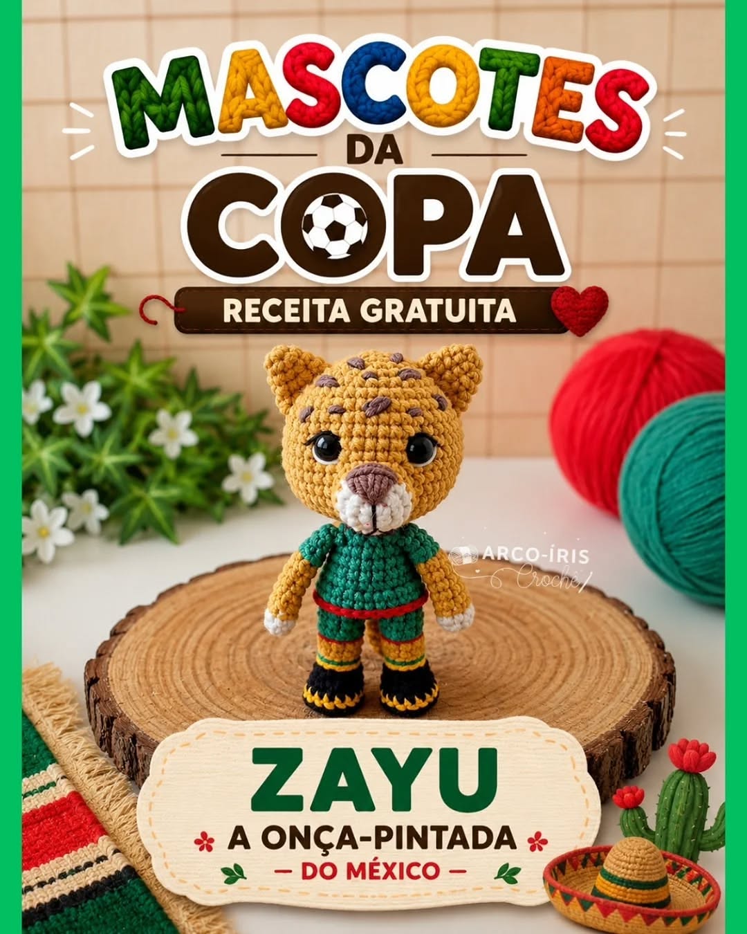 Zayu Jaguar Maskot Amigurumi