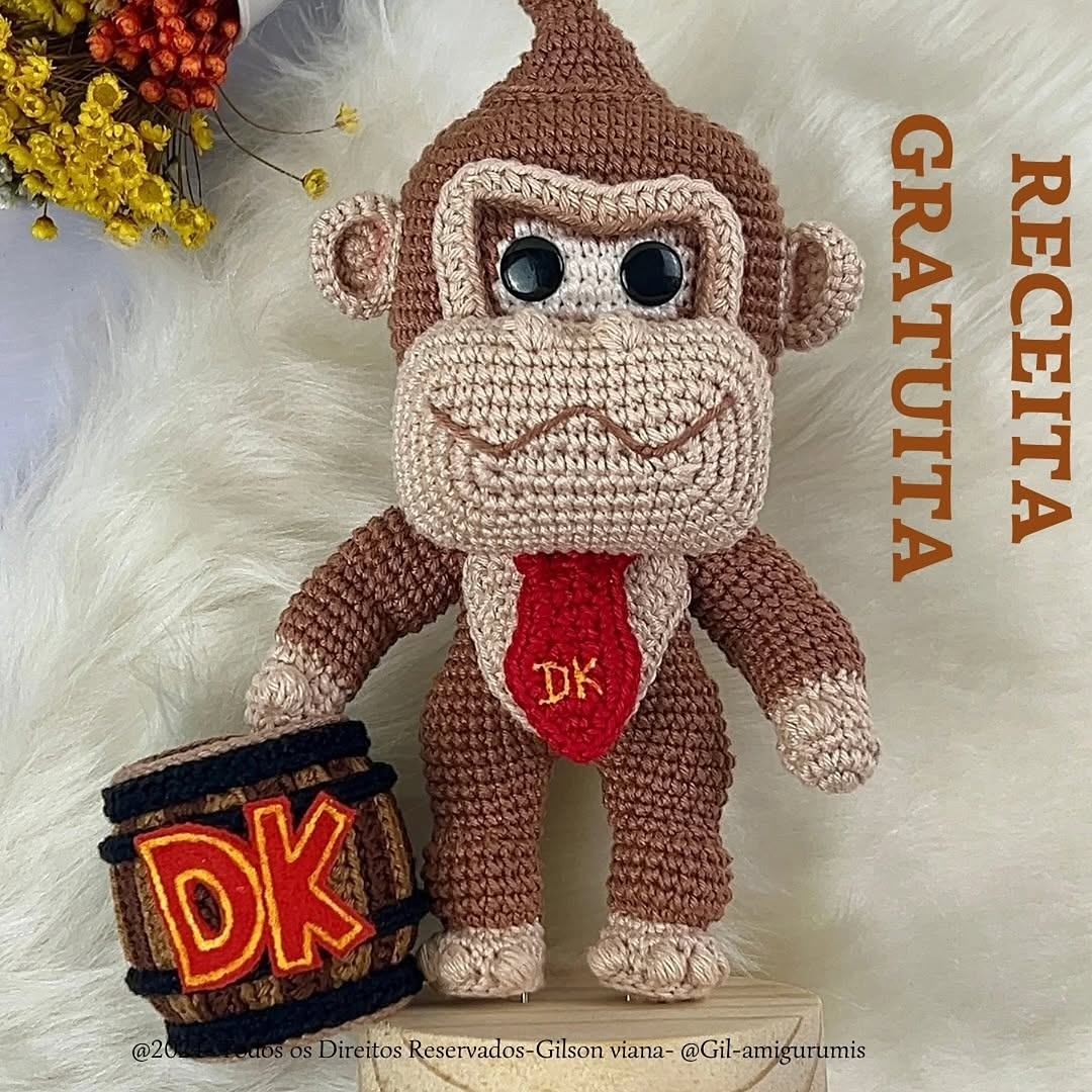 Donkey Kong Varili Amigurumi