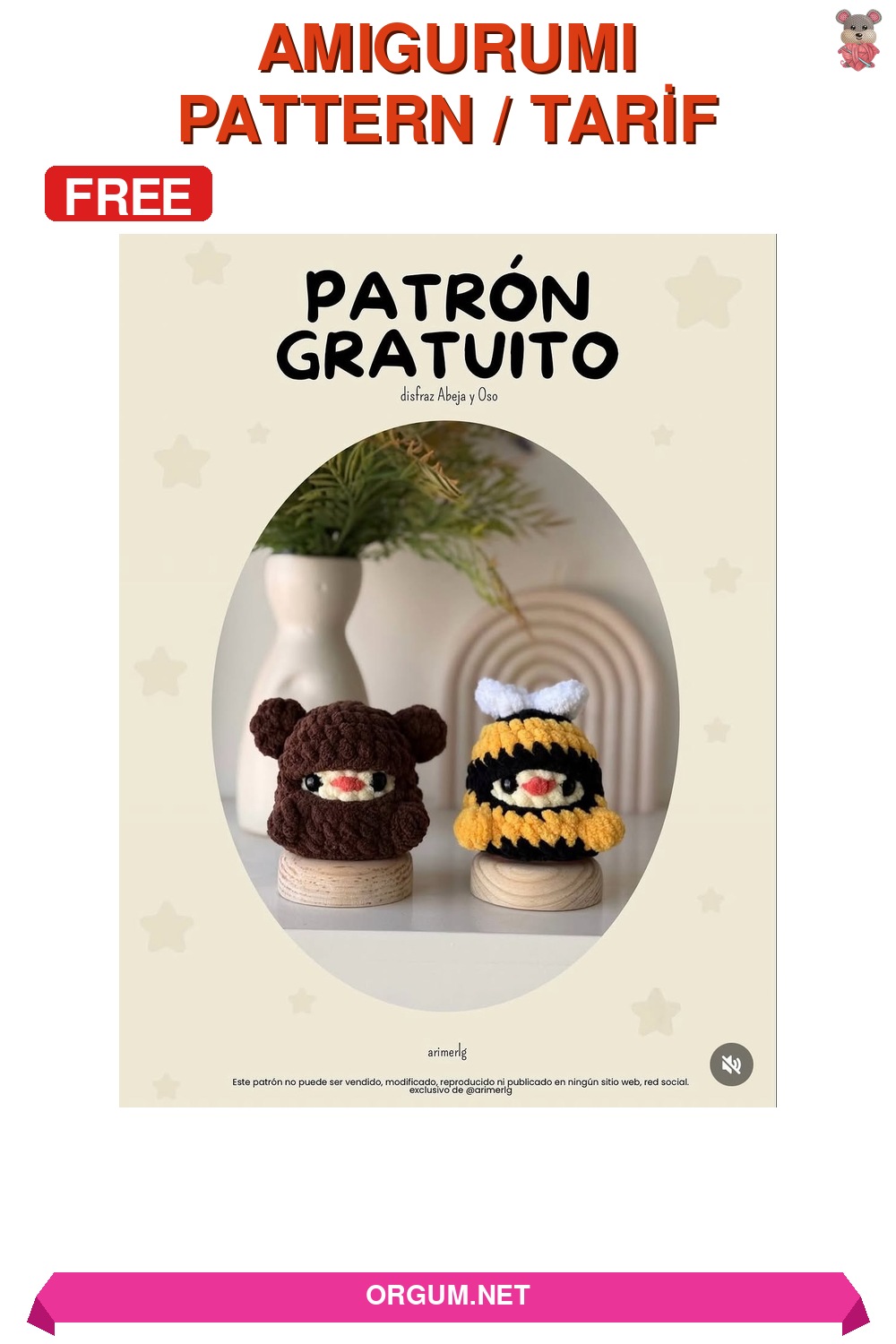 Arı Ve Ayı Kostümlü Mini Civciv Amigurumi Amigurumi Tarifi Pin