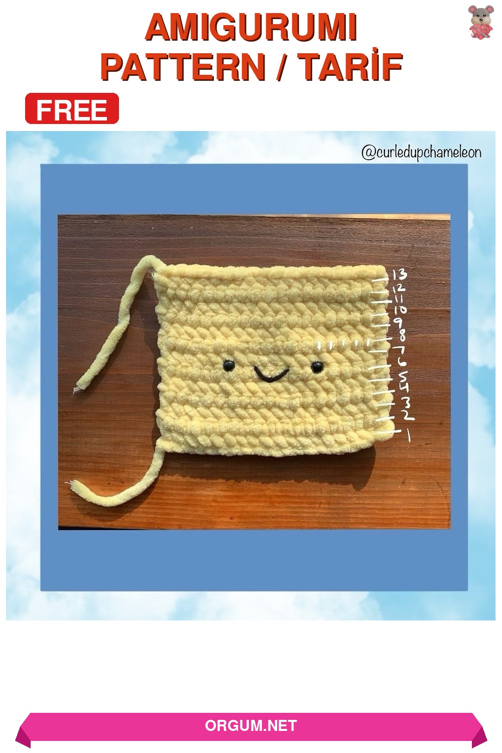 Frankie The Farfalle Amigurumi Kelebek Makarna Amigurumi Tarifi Pin