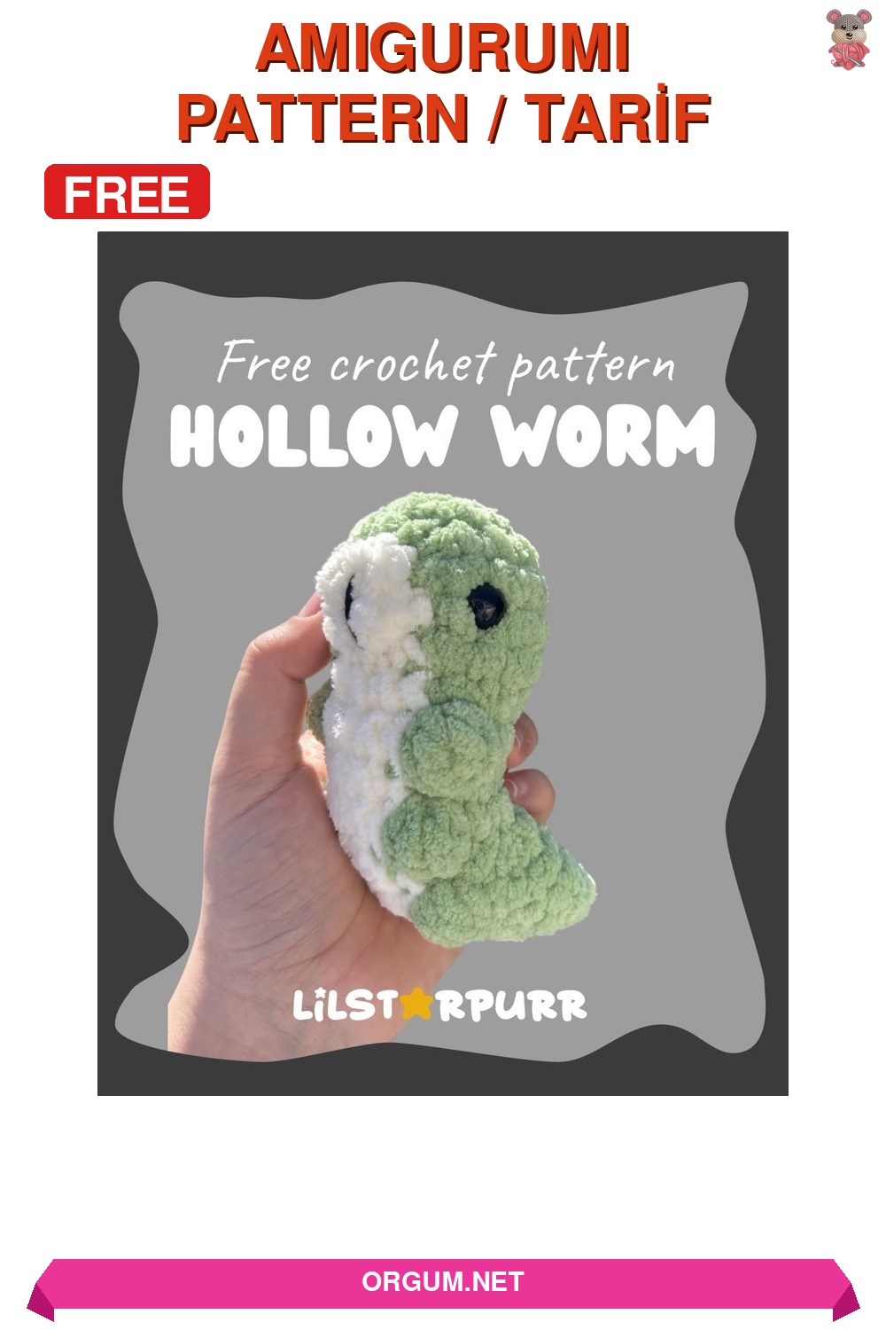Amigurumi Tırtıl Oyuncak Amigurumi Tarifi Pin