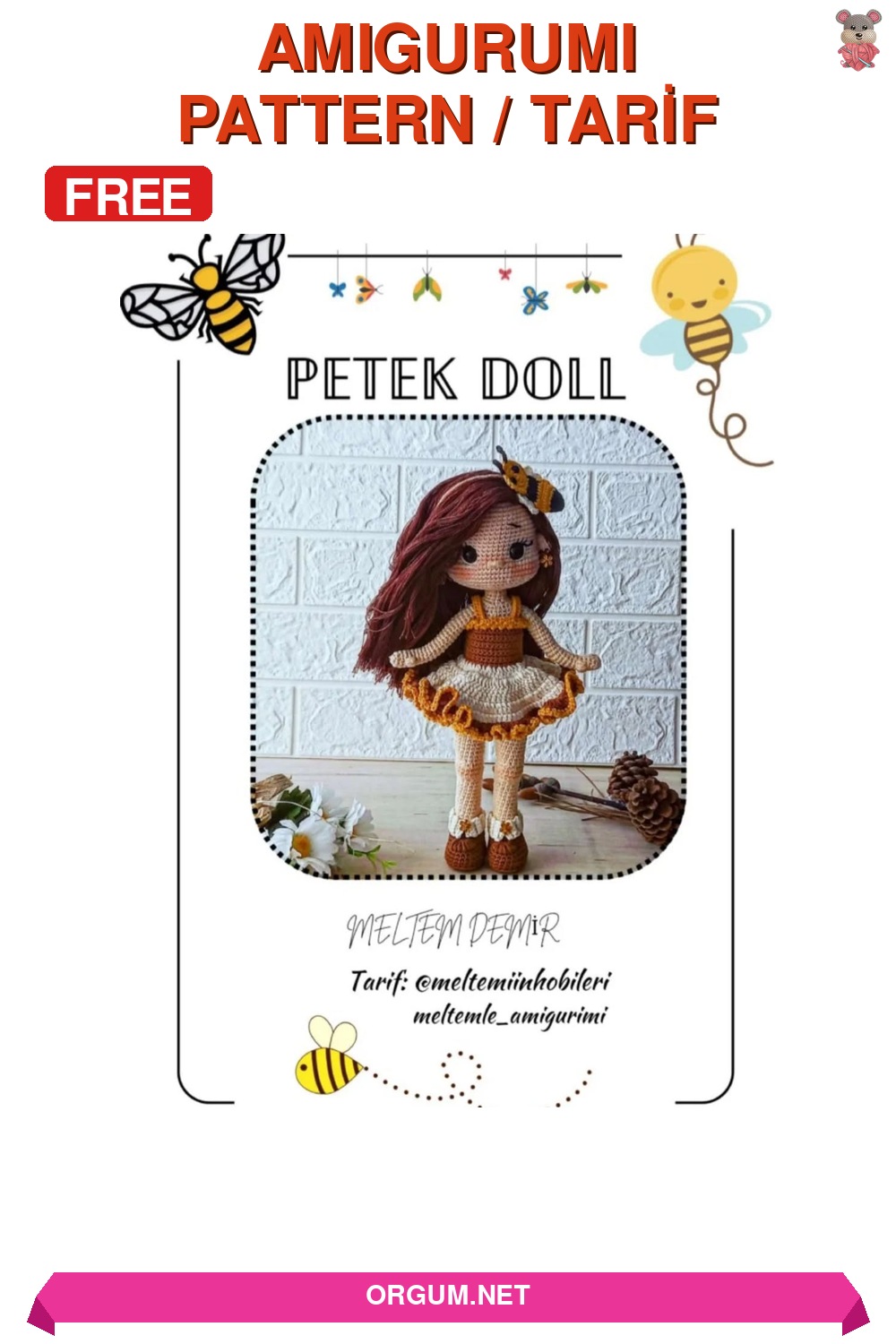 Meltem Bebek Amigurumi Tarifi Pin