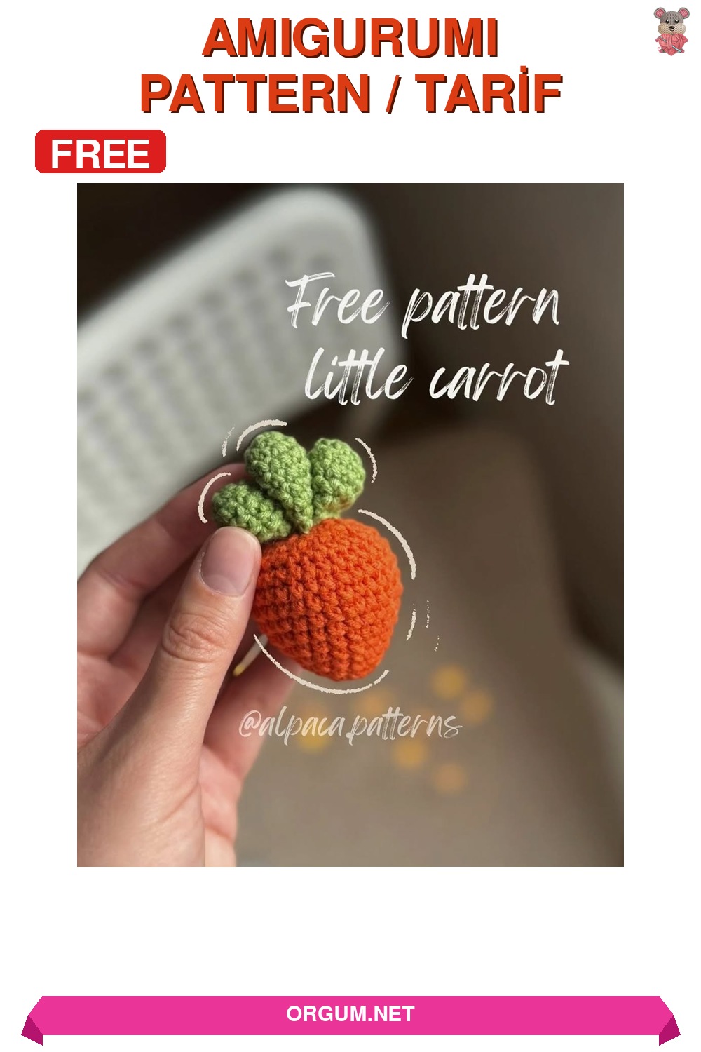 Havuç Amigurumi Amigurumi Tarifi Pin